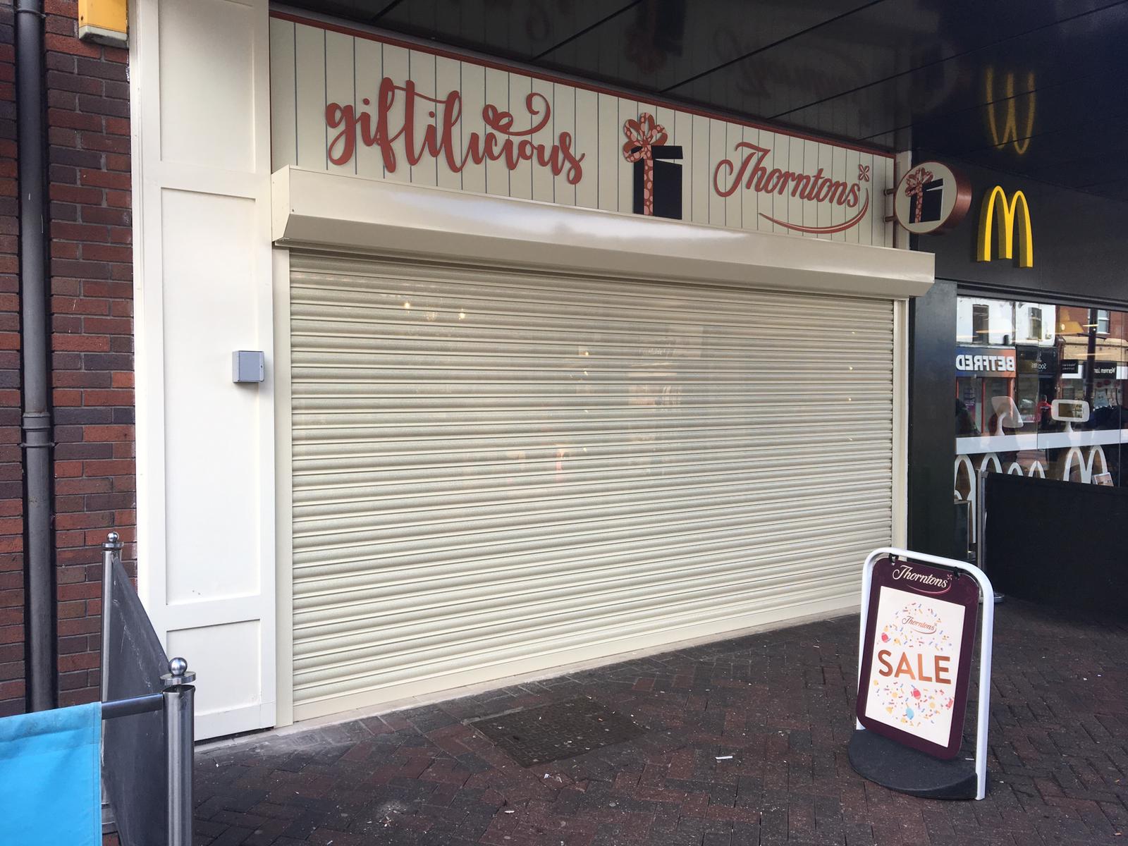 Security Shutters in White